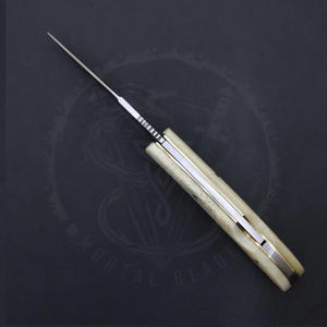 Couteaux pliants de survie, de randonnée et de chasse haut de gamme en acier J2, couteaux pliants de camping d'extérieur avec manche en os de chameau - Product Image 4