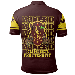 Camiseta Polo Bordada para Hombre Iota Phi Theta 1963, Camiseta Clásica de Algodón de Fraternidad Griega - Product Image 2