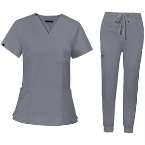 Nouveau modèle Ensembles de gommage médicaux Uniformes hospitaliers propres Vêtements d'allaitement en coton et polyester Uniformes de gommage pour femmes - Product Image 1