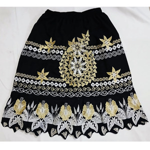 กระโปรงพิมพ์ลายเกาะแปซิฟิกใหม่กระโปรงปักลายดอกไม้ไมโครนีเซียฮาวาย - Product Image 3