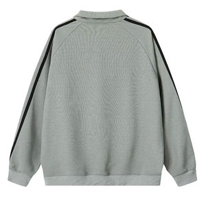 Custom Logo Women's Oversize Fleece Crewneck Sweatshirt Casual Knit Long Sleeve Pullover for Fall and Winter - Product Image 2