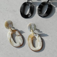 Boucles d'oreilles à la mode corne de buffle haute couture bijoux boucles d'oreilles bas quantité minimale de commande pas cher prix multi couleur en gros