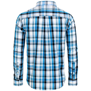 เสื้อเชิ้ตแขนยาวทรงปกติของผู้ชายทรงพอดีตัว100% โลโก้ออกแบบได้ตามต้องการสไตล์ไม่ยับย่นตรง - Product Image 6