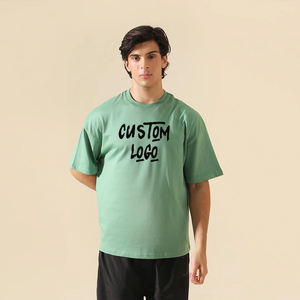 Highletic-T-shirt graphique surdimensionné personnalisé de haute qualité-T-shirt lourd-T-shirt DTG à impression numérique pour hommes - Product Image 1