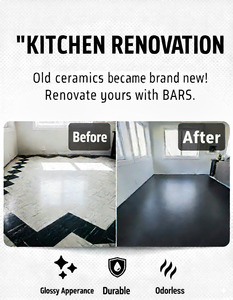 Pintura de cerámica y azulejos Recubrimiento de resina sin solventes 2K para superficies interiores, impermeable, alta adherencia, colorante, 5 kg - Product Image 5