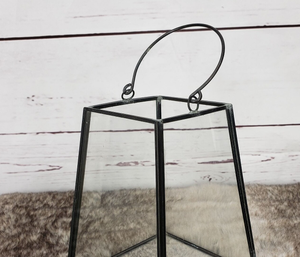 Lanterne en verre suspendue carrée moderne artisanale pour la décoration de la maison et de Noël, écologique, utilisation pour les activités religieuses - Product Image 6