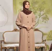Marokkanisches Abaya-Design Hochzeitskleid Marokkanisches Maxi-Kleid für Damen mit Wunderschönem Goldenen Spitzenmuster