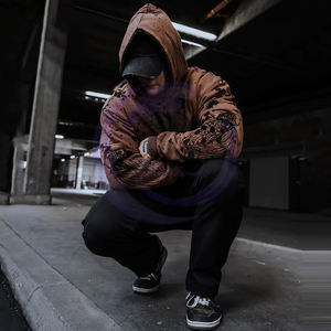 Make Own 400 Gsm Acid Wash Hoodies Winter Outer Casual Wear Lavage facile avec col à capuche de haute qualité - Product Image 6