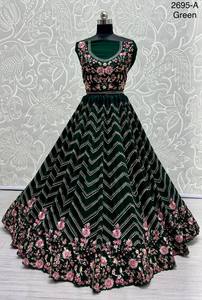 Ropa De Fiesta Lehenga Choli Con Multihilo Y Trabajo Zari - Product Image 4