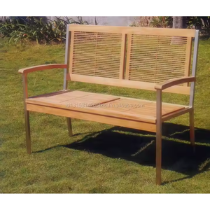 Recommended Teak Outdoor Bench Crafted From Premium Teak Wood Ideal for Enhancing Garden Aesthetics and Providing Durable Seat - Product Image 3