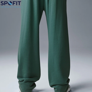 กางเกงวอร์มขาบานสำหรับผู้ชายกางเกงขาบานแบบลำลองระบายอากาศโลโก้ออกแบบได้ตามต้องการ - Product Image 4