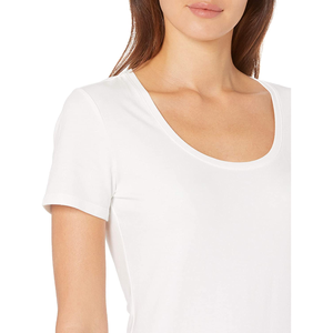 Verano nuevo estilo logotipo personalizado mejor calidad mujer camiseta diferente Color manga corta Mujer camiseta - Product Image 2