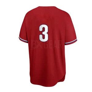 Conjunto de uniformes de béisbol personalizados al por mayor disponibles en colores personalizados con material transpirable para equipos de jóvenes y adultos - Product Image 4