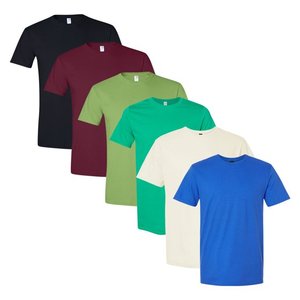 Camisetas de Jersey fino unisex 100% camisetas lisas de algodón hilado en anillo, paquetes al por mayor a granel - Product Image 4