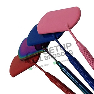 Miroir de poche pour extensions de cils, haute qualité, nouveau, différentes couleurs, revêtement en poudre, style miroir, acier inoxydable, finition argentée, logo personnalisé - Product Image 2