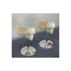 Seashell Cup conçu à partir de coquilles Saint-Jacques naturelles pour les apéritifs de fruits de mer et le placage de sushi artisan vietnamien - Product Image 1