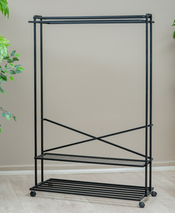 garment <b>rack</b>, <b>clothes</b> <b>rack</b>, rolling garment <b>rack</b>, industrial clothing <b>rack</b>, metal <b>clothes</b> organizer, wardrobe <b>rack</b> - Product Image 2
