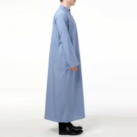 Abaya à capuche arabe pour homme 2026 – Robe modeste longue jusqu'aux chevilles, légère, thermique, respirante, grande taille, pour adultes musulmans du Moyen-Orient