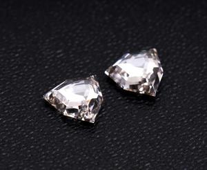 1.48 Ct E Couleur Lab Grown Shield Cut Diamonds Excellente Coupe VVS1 Clarté 6.4*6.2mm pour Boucles D'oreilles En Diamant Cadeau Certifié GIA - Product Image 3