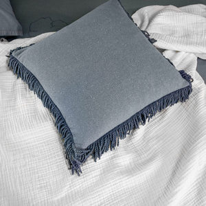 100% Cotton Bed <b>Linen</b> <b>Set</b> with Handmade Embroidery and Fringe Private Label Dyed with Lace-Premium Bedding - Product Image 3