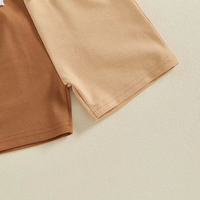Conjunto de Ropa Cómoda para Niños Pequeños, Secado Rápido, Ecológico, de Algodón Tejido, OEM ODM, Alta Calidad, Personalizable, 4 Piezas