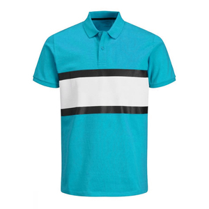 Men's Polyester/Cotton Anti-shrink Short Sleeve Golf Shirt Ultimate Corporate for Summer Solid Pattern Knitted Fabric Custom - Product Image 4