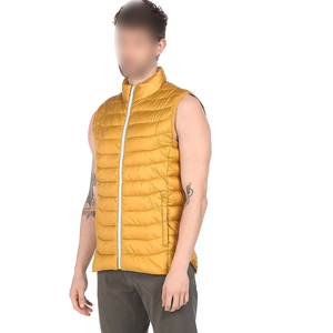 Gilet décontracté ample à fermeture éclair, manteaux matelassés Streetwear sur mesure noir chaud sans manches surdimensionné à la mode gilet bouffant pour hommes - Product Image 3
