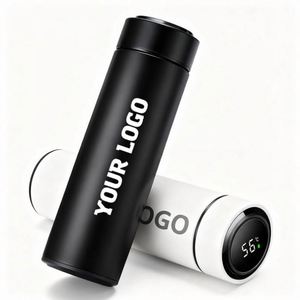 SY17 500ml Classic LED Fahrenheit Digital Temperature Display Thermos Flask Custom logo Smart Water <b>Bottle</b> for Office - Product Image 1