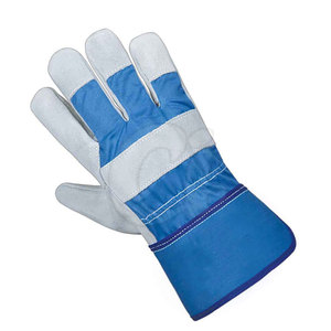 High Quality New Style Leather Double Palm Safety <b>Gloves</b> Outdoor Use Heat Resistant Anti-Slip Durable - Product Image 6