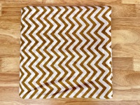 Tissu en coton imprimé chevron moutarde, motif géométrique, textile en coton de qualité supérieure, design moderne en zigzag, tissu en coton doux