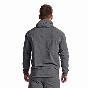 Sudadera con capucha de forro polar de media cremallera para hombre, a la moda, de alta calidad, 100% algodón, para invierno, con diseño de logotipo, bolsillo, antiencogimiento, tallas grandes - Product Image 3