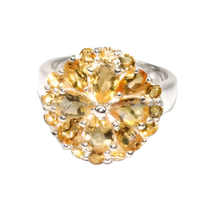 Prong Setting Yellow Topaz Gemstone Bague en argent sterling 925 Bijoux Bague à la mode pour anniversaire de mariage pour unisexe. - Product Image 6