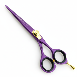 Tijeras de Peluquería Profesionales de Acero Inoxidable con Recubrimiento Negro de 5.5 Pulgadas, Filo Recto, Afiladas, para Diestros - Product Image 4