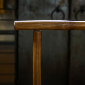 Porte-vêtements rond en canne de bambou vente en gros présentoir naturel pour magasin de vêtements - Product Image 4