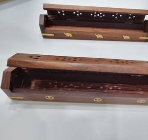Premium Handmade Natural Agarbatti <b>Incense</b> <b>Sticks</b> <b>Holder</b> Stand & Ash Catcher Artisnal Indian Quality Factory Price Model No- 62 - Product Image 4