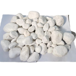 Approvisionnement en vrac à prix économique de galets de pierre naturelle blanche comme neige du Vietnam pour une utilisation paysagère - Product Image 1