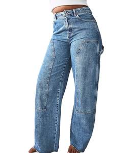 Best-Selling High-Waisted <b>Jeans</b> for <b>Women</b> <b>Stretch</b> Fit Flared <b>Jeans</b> With Multi Pockets Comfortable Quick Dry Streetwear - Product Image 3