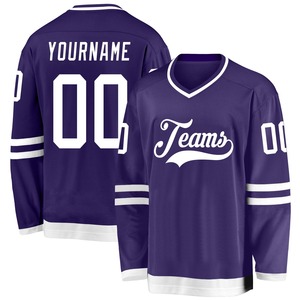 100% maillot de Hockey sur glace en polyester 2025 meilleure qualité pas cher prix de gros maillot de Hockey Kit uniforme kits de Hockey sur glace en vrac - Product Image 5