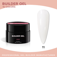 Gel Pembangun Kuku UV Bebas Hema Grosir OEM ODM 30g Gel Keras Pembangun Kuku Self-Leveling Bebas Hema untuk Salon Kuku