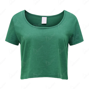 Camiseta Holgada de Algodón para Mujer con Cuello Redondo y Mangas Cortas para Uso Casual, Estilo Relajado y Cómodo. - Product Image 2