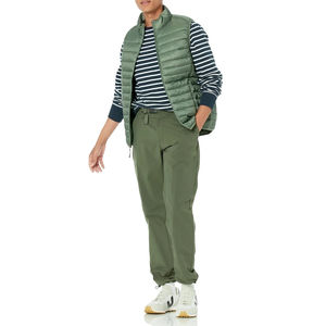 Gilet matelassé léger en toile avec logo personnalisé, fermeture éclair intégrale, respirant, sans manches, imperméable, coupe-vent, chauffe-corps, matelassé, rembourré, hiver - Product Image 5