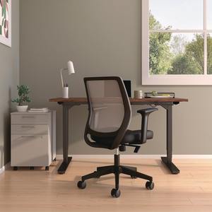 Alera ALEWX42BME17 17.09 20.83 Pulgadas Altura del asiento 275 Lbs. Silla de Trabajo Giratoria Ergonómica Wessex de Tela y Malla para Oficina - Product Image 6