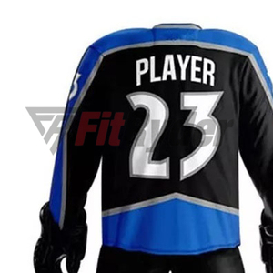 Uniformes de hockey sobre hielo de poliéster personalizables de secado rápido y transpirable Impresión de logotipo profesional con juegos de OEM de nombre de equipo - Product Image 4
