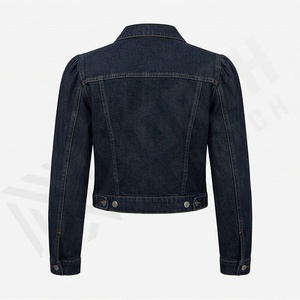 Chaquetas Vaqueras de Mezclilla para Mujer, Cómodas y Transpirables, al por Mayor, Diseño Personalizado con Logotipo Propio, Lona de Algodón, Moda, Color Personalizado - Product Image 2