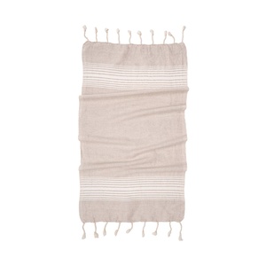 Toalla de Mano Turca de Lino y Algodón, Diseño Tribal, 17x38 pulgadas - Product Image 1