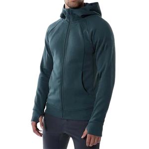 Sudadera con capucha y cremallera personalizada para hombre, 100% algodón polar, lisa digital, corte regular, estilo urbano de invierno, sudadera pesada bordada - Product Image 4