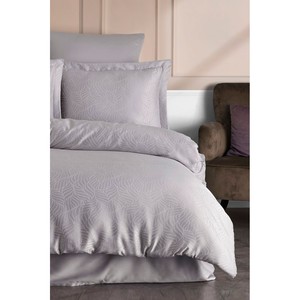 Parure de lit Varol en Lyocell Jacquard, taille Double California King - Lienzo, technique de tissage Stone Woven, 4 pièces en satin avec motif floral - Product Image 1