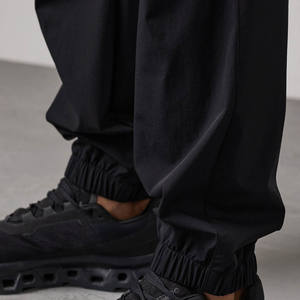 Jogging pour hommes de haute qualité tissu extensible taille élastiquée joggers lavés pour hommes poignets élastiques pour hommes respirants avec poche - Product Image 5