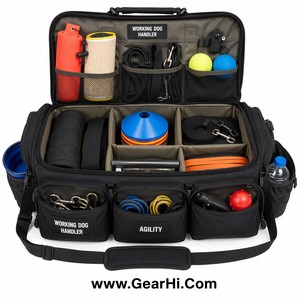 Sac de transport pour dresseur de chien, équipement d'entraînement canin, porte-équipement K9, gilet, laisse, rangement, pochette pour récompenses et jouets, sacs pour dresseurs K9 - Product Image 3
