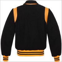 Blousons universitaires vintage pour hommes, style urbain, à boutons, en polyester/coton, pour l'hiver, avec patchs chenille brodés personnalisés sur le devant